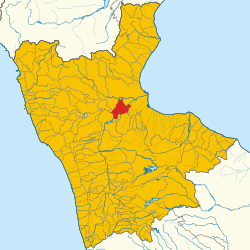 Map of Terranova da Sibari (Province of Cosenza, region Calabria, Italy 2024)